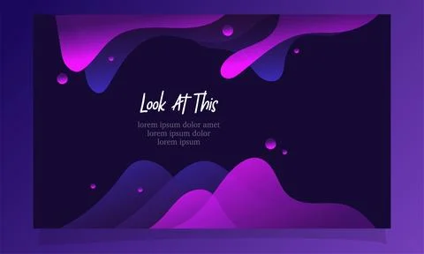 Abstract fluid gradient color background vector design Stock-Illustration