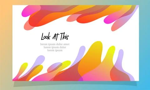 Abstract fluid gradient color background vector design Illustrazione stock