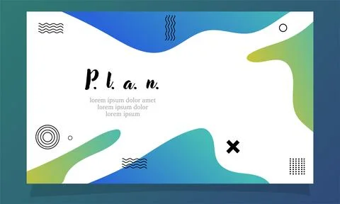 Abstract fluid gradient color background vector design Illustrazione stock