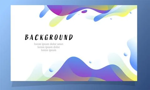Abstract fluid gradient color background vector design Illustrazione stock