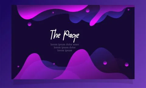 Abstract fluid gradient color background vector design Stock Illustration
