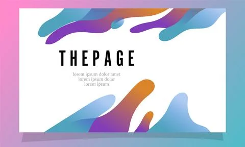 Abstract fluid gradient color background vector design Illustrazione stock