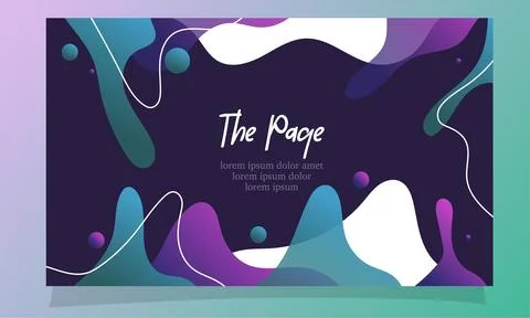 Abstract fluid gradient color background vector design Stock Illustration