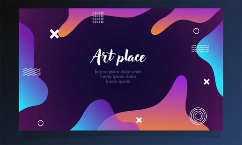 Abstract fluid gradient color background vector design Stock-Illustration