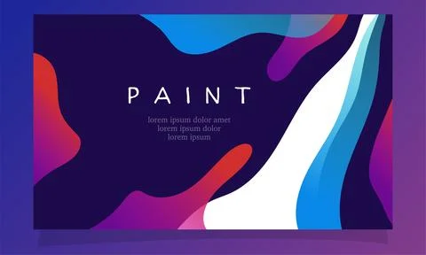 Abstract fluid gradient color background vector design 库存插图