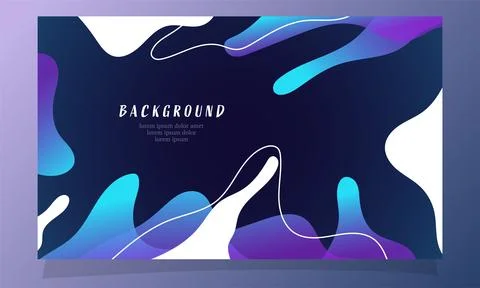 Abstract fluid gradient color background vector design Illustrazione stock