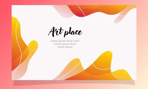 Abstract fluid gradient color background vector design Stock Illustration