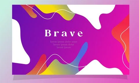 Abstract fluid gradient color background vector design Illustrazione stock