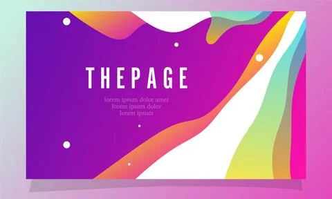 Abstract fluid gradient color background vector design Illustrazione stock