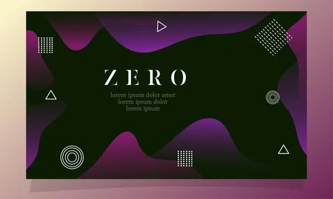 Abstract fluid gradient color background vector design Stock Illustration