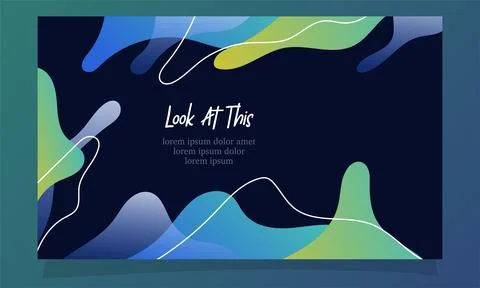 Abstract fluid gradient color background vector design Illustrazione stock