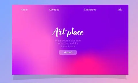 Abstract fluid gradient color background vector design Illustrazione stock