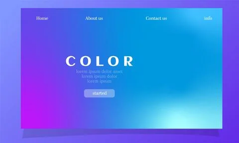 Abstract fluid gradient color background vector design Stock Illustration