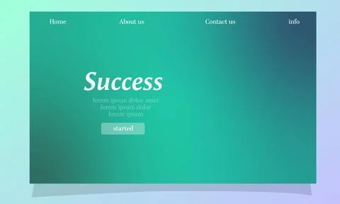 Abstract fluid gradient color background vector design Illustrazione stock