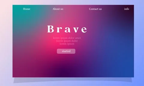 Abstract fluid gradient color background vector design Stock Illustration