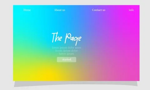 Abstract fluid gradient color background vector design Stock Illustration