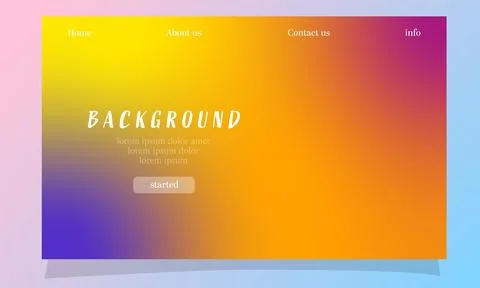 Abstract fluid gradient color background vector design Illustrazione stock