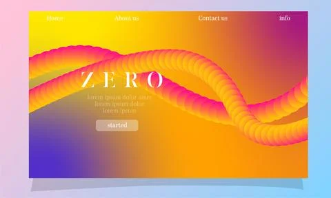 Abstract fluid gradient color background vector design Stock Illustration