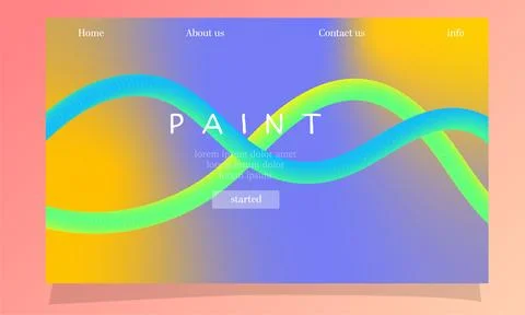 Abstract fluid gradient color background vector design Stock Illustration