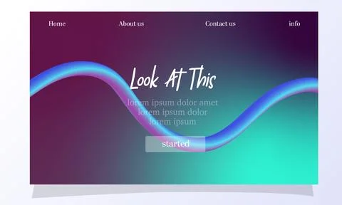 Abstract fluid gradient color background vector design Stock Illustration
