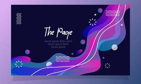 Abstract fluid gradient color background vector design Stock Illustration