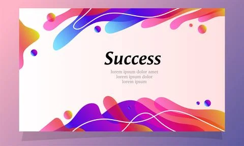 Abstract fluid gradient color background vector design 库存插图