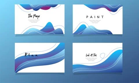Abstract fluid gradient color background vector design for landing page Illustrazione stock