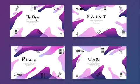 Abstract fluid gradient color background vector design for landing page Stock Illustration