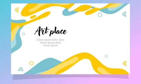 Abstract fluid gradient color background vector design for landing page Illustrazione stock