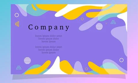 Abstract fluid gradient color background vector Stock Illustration