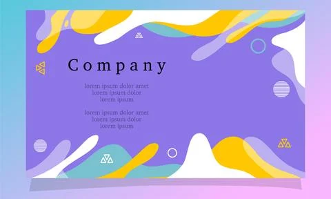 Abstract fluid gradient color background vector Illustrazione stock