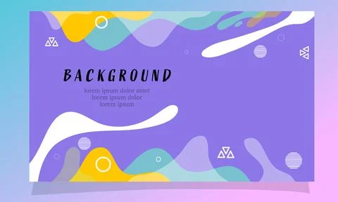 Abstract fluid gradient color background vector Illustrazione stock