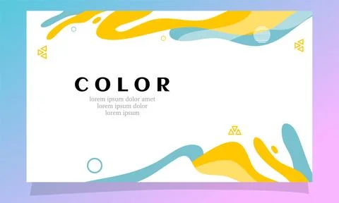 Abstract fluid gradient color background vector Stock Illustration