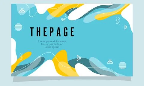 Abstract fluid gradient color background vector Illustrazione stock