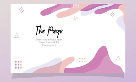 Abstract fluid gradient color background vector 库存插图