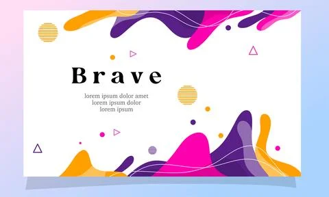 Abstract fluid gradient color background vector Stock Illustration