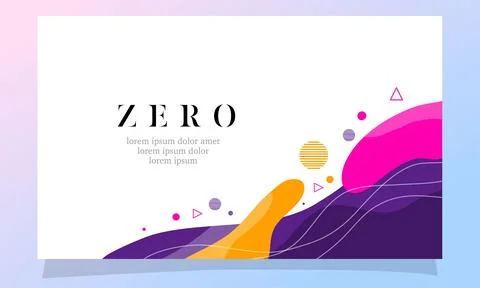 Abstract fluid gradient color background vector Stock Illustration
