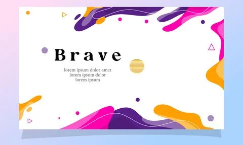 Abstract fluid gradient color background vector Stock Illustration