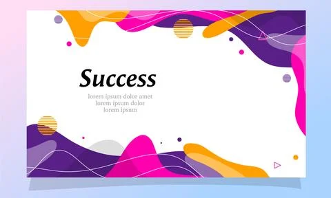 Abstract fluid gradient color background vector Stock Illustration