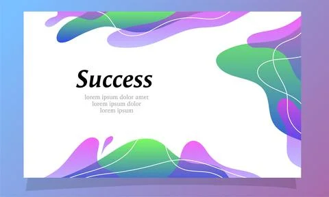 Abstract fluid gradient color background vector Illustrazione stock