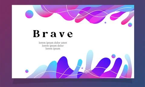Abstract fluid gradient color background vector Illustrazione stock