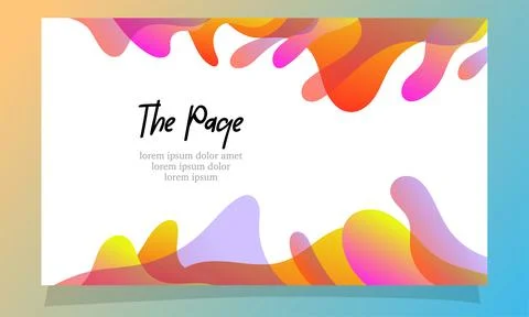 Abstract fluid gradient color background vector Illustrazione stock