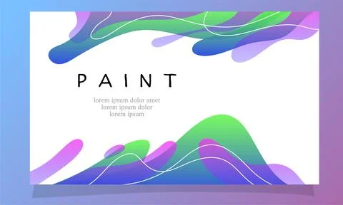 Abstract fluid gradient color background vector Illustrazione stock