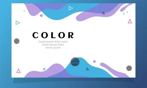 Abstract fluid gradient color background vector Stock Illustration