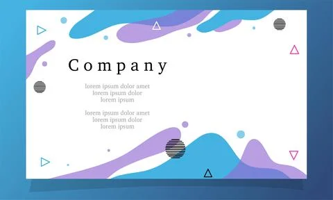 Abstract fluid gradient color background vector Illustrazione stock