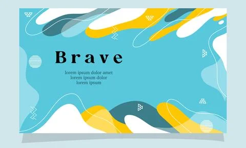 Abstract fluid gradient color background vector Stock Illustration