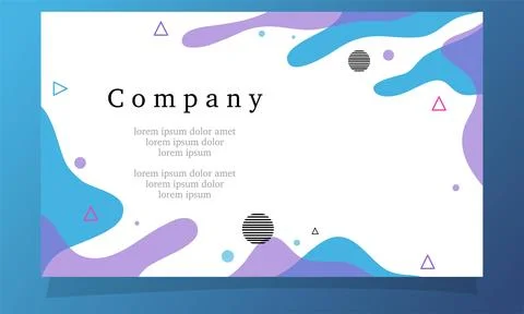 Abstract fluid gradient color background vector Stock Illustration