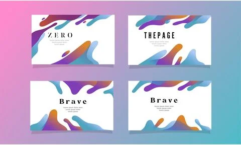 Abstract fluid gradient color background vector Stock-Illustration