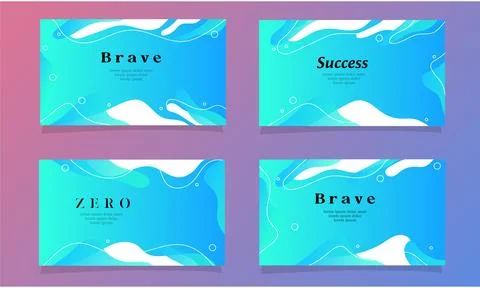 Abstract fluid gradient color background vector Stock Illustration