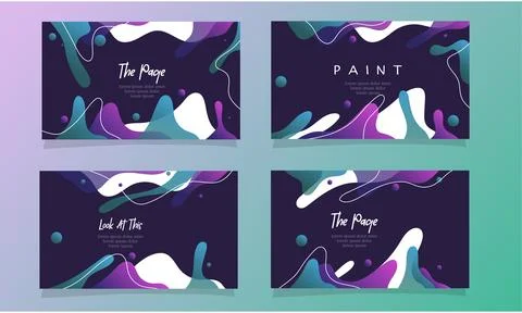Abstract fluid gradient color background vector 库存插图